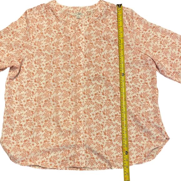 Jachs Girlfriend White Pink Floral Tunic Size Large NWOT - Picture 4 of 5